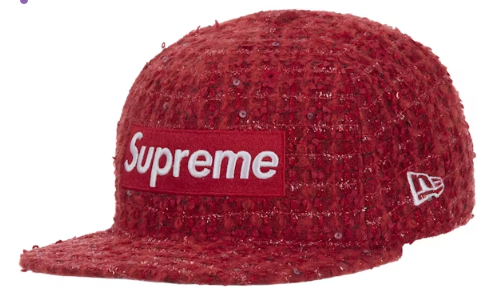 Supreme Boucle Box Logo New Era 59Fifty Fitted Cap Red