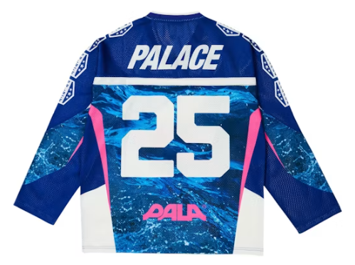 Second image of Palace No Bitin' Hockey Jersey Navy