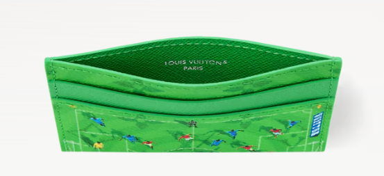 Second image of Louis Vuitton Double Card Holder Soccer Green