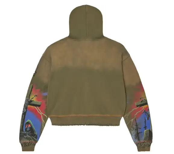 Second image of Vale Forever Damned Big Zip Up 'Green'