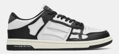 Amiri Skel Top Low Black White