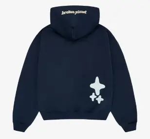 Second image of Broken Planet Into the Abyss Hoodie Navy