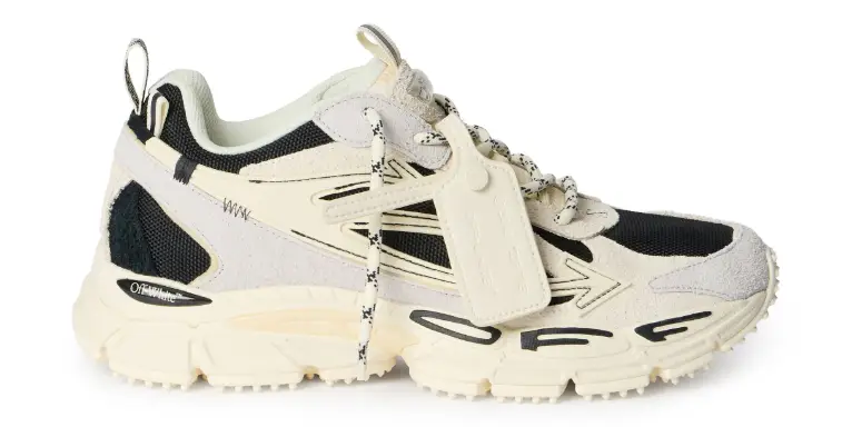 Off-White Be Right Back Black White Suede Sneaker
