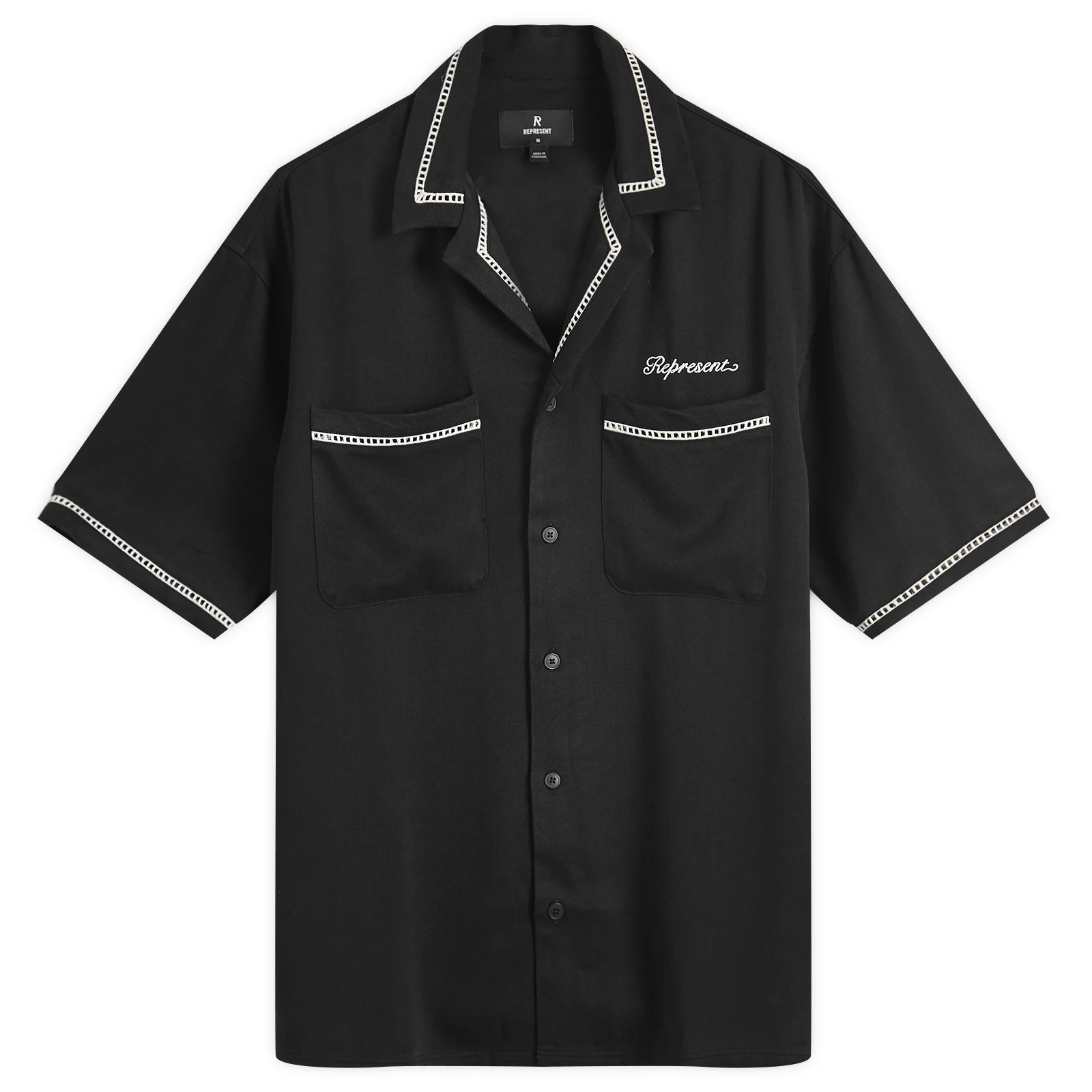 Represent Relaxed Fit Resort Shirt Black