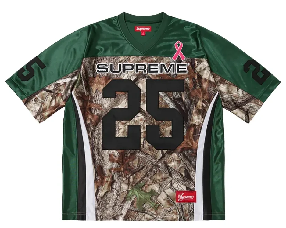 Supreme Breast Cancer Awareness Football Jersey 'Green'