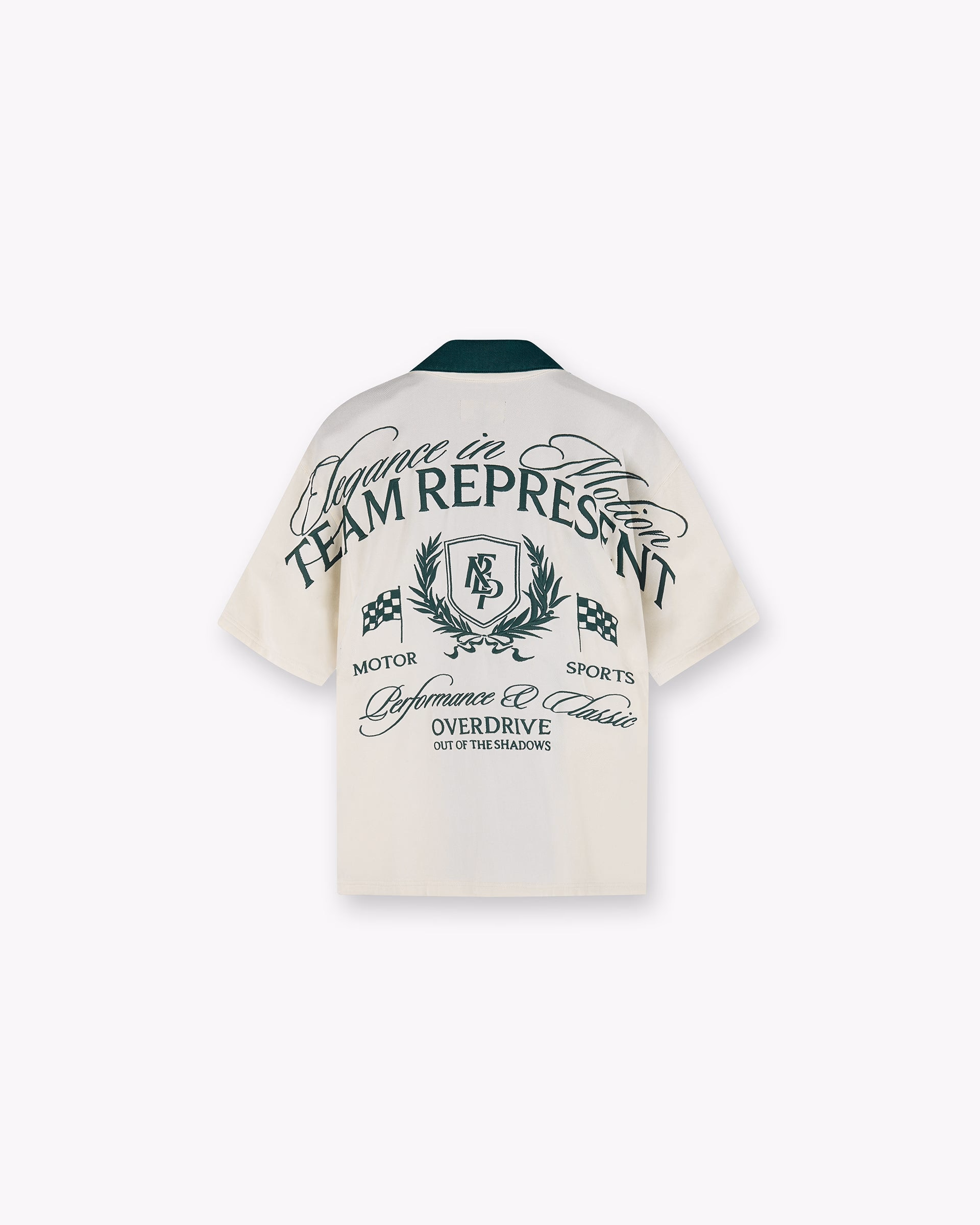 Represent Crest Shirt Short Sleeve Antique White