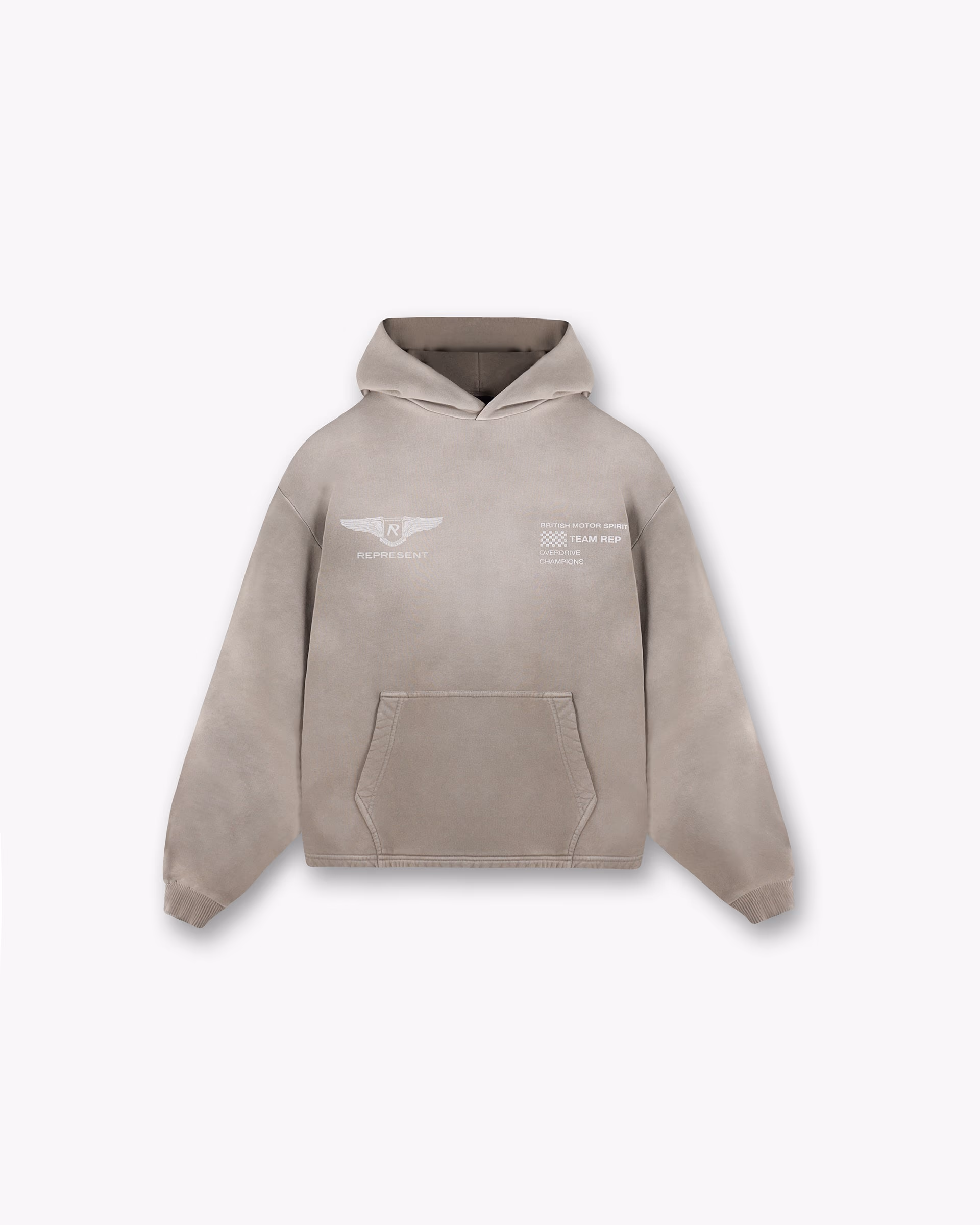 Represent Team Rep Hoodie Dark Taupe