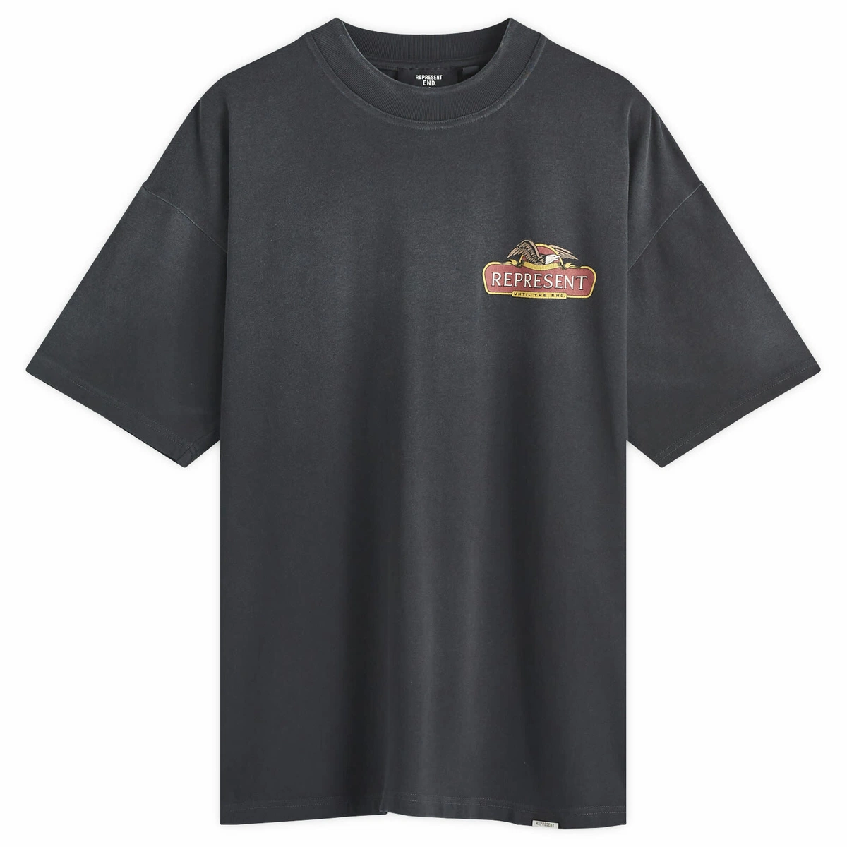 Second image of Represent x END. Eagles T-Shirt Stained Black