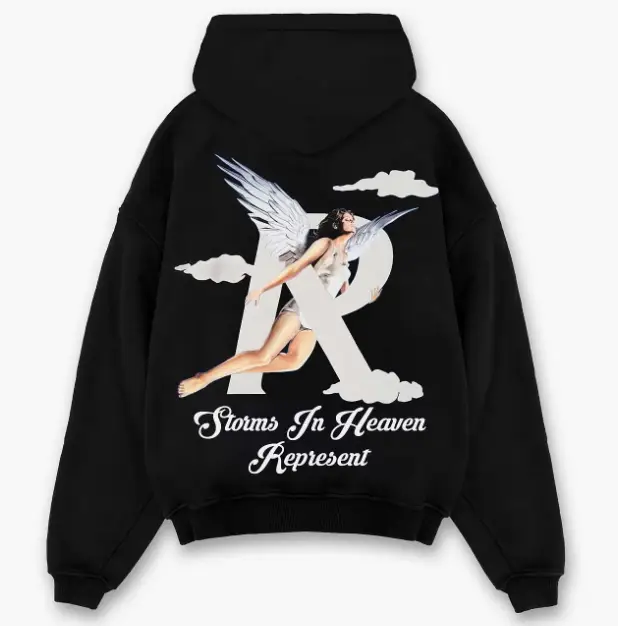 Second image of Represent Storms in Heaven Hoodie Black