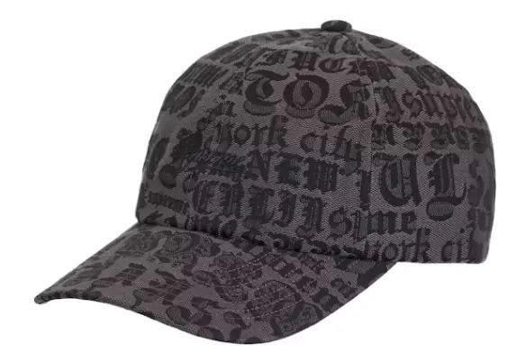 Supreme Cities Jacquard 6-Panel Black