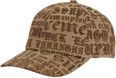 Supreme Cities Jacquard 6-Panel Tan