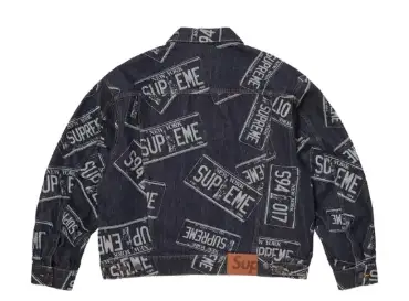 Second image of Supreme Denim Trucker Jacket (SS26) License Plate