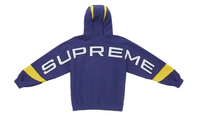 Supreme Paneled Hooded Sweatshirt (SS25) Washed Navy