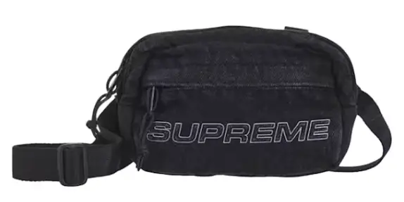 Supreme Denim Mini Shoulder Bag Black