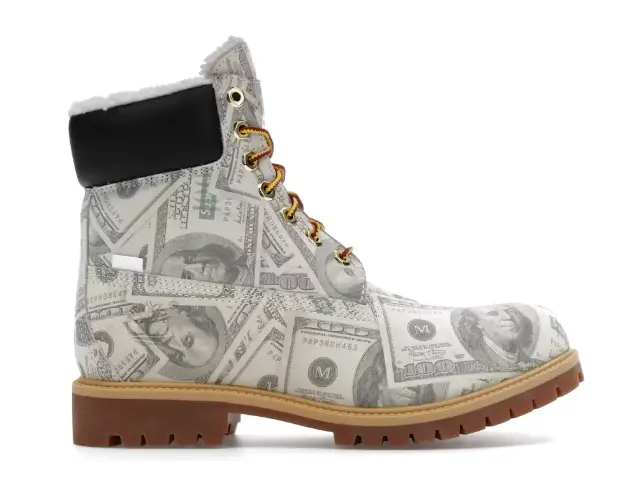 Timberland 6" Premium Waterproof Boot Supreme x MM6 Maison Margiela $100 Bills