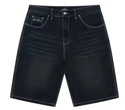 Second image of Broken Planet Denim Shorts Washed Black