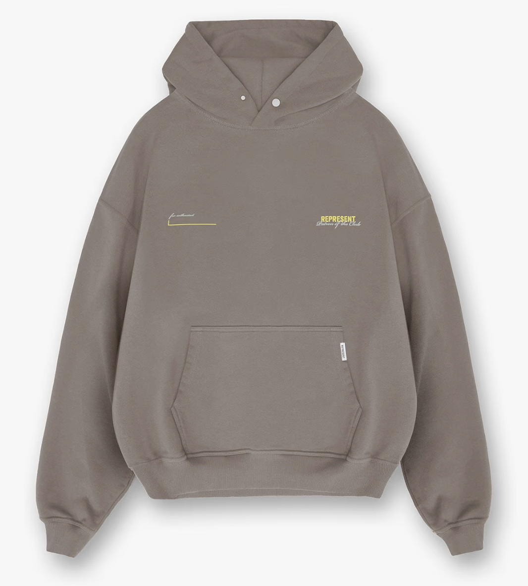 Represent Patron of the Club Hoodie Washed Olive