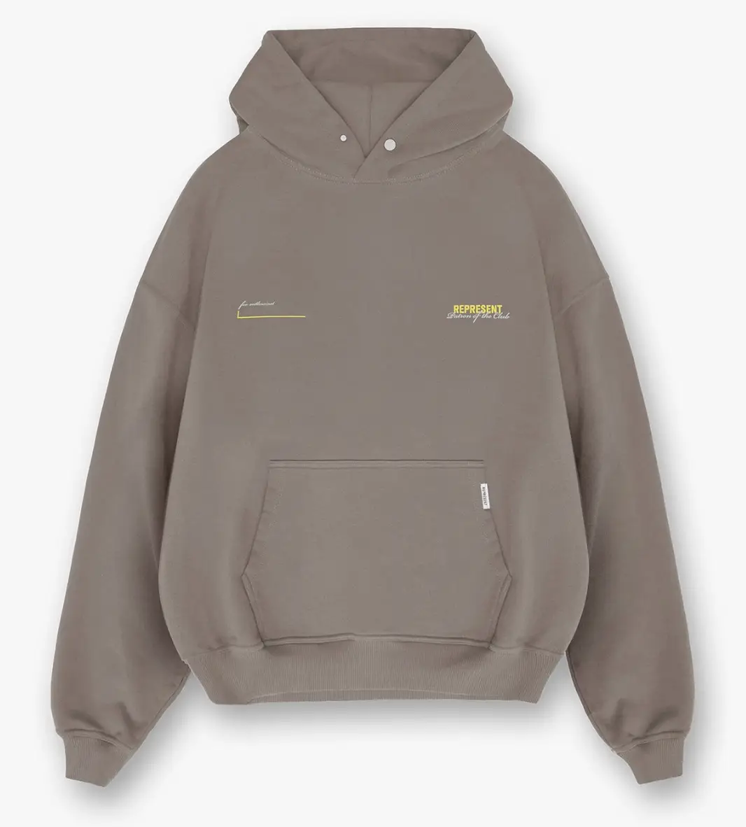 Represent Patron of the Club Hoodie Washed Olive