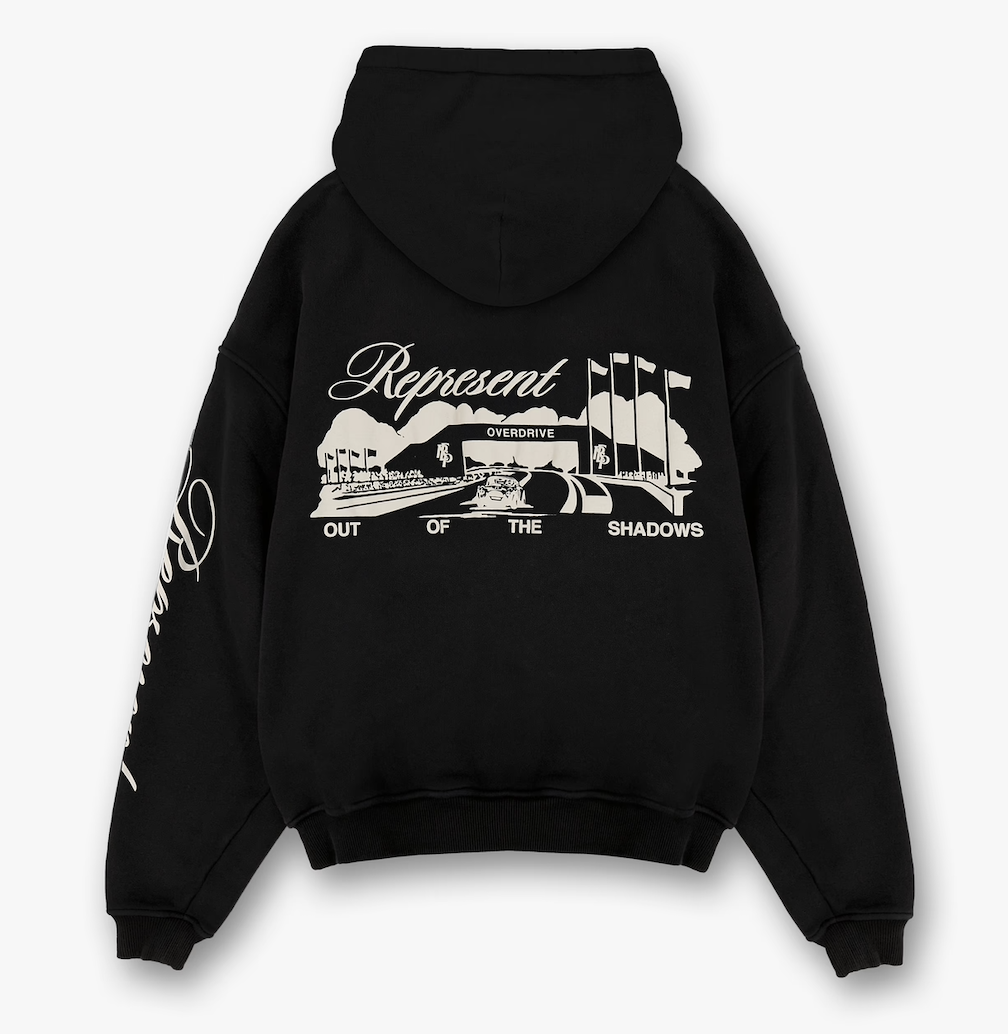 Represent Raceway Hoodie Jet Black