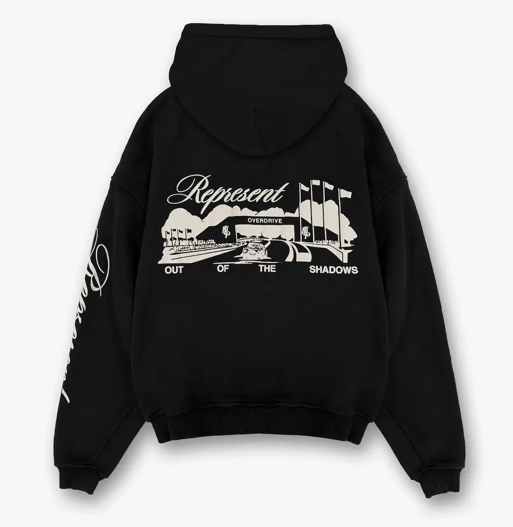 Represent Raceway Hoodie Jet Black