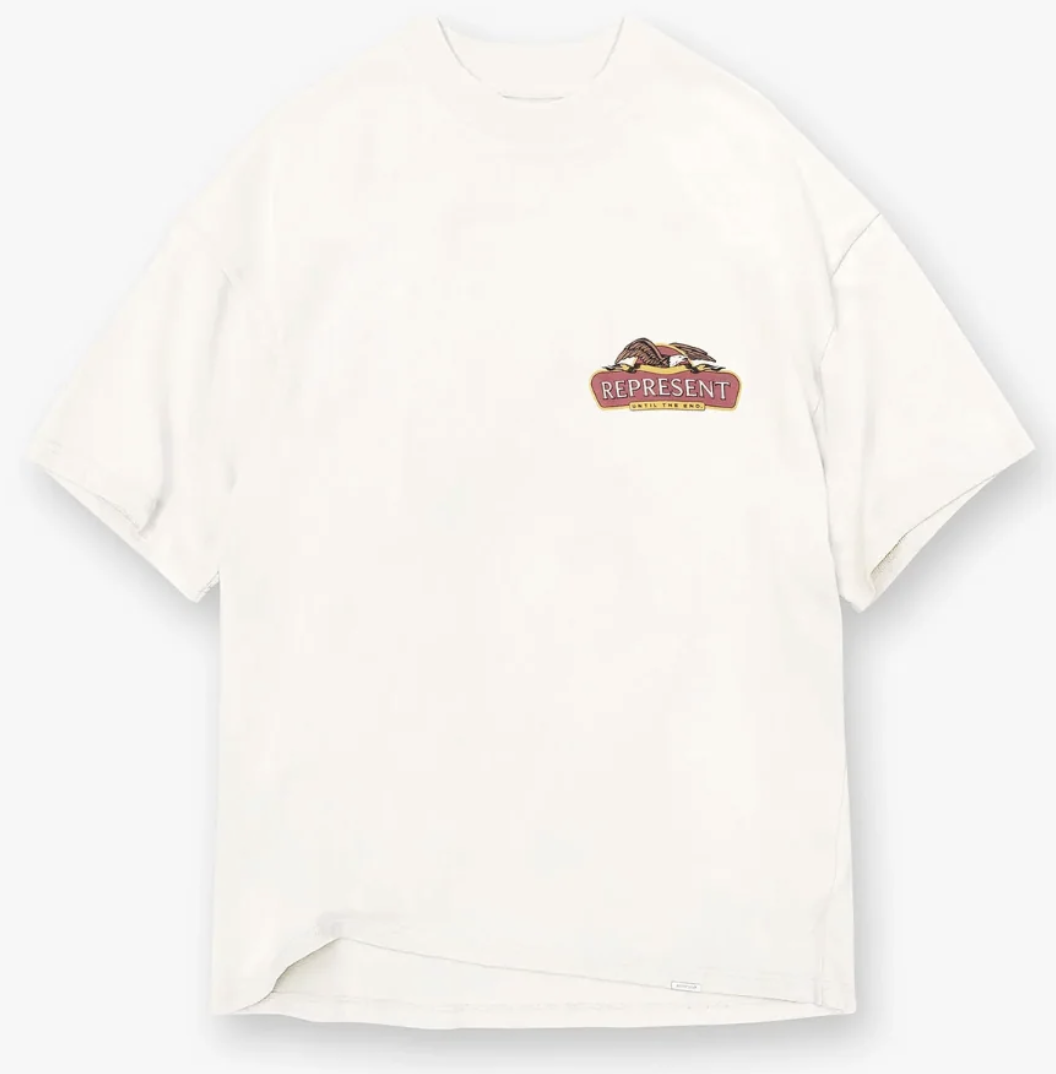 Second image of Represent x END. Eagles T-Shirt Flat White