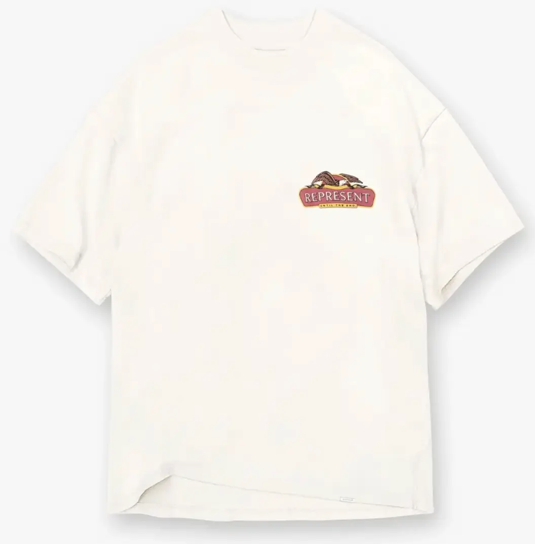 Second image of Represent x END. Eagles T-Shirt Flat White