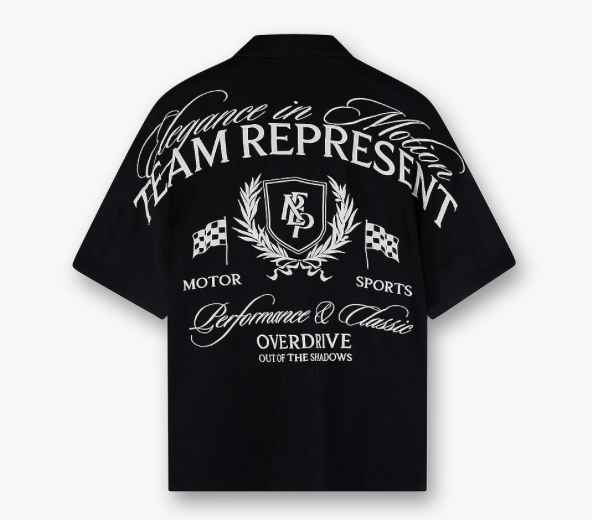 Represent Crest Short Sleeve Shirt Jet Black