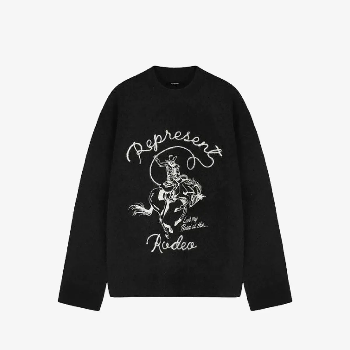 Represent Western Knit Sweater Black