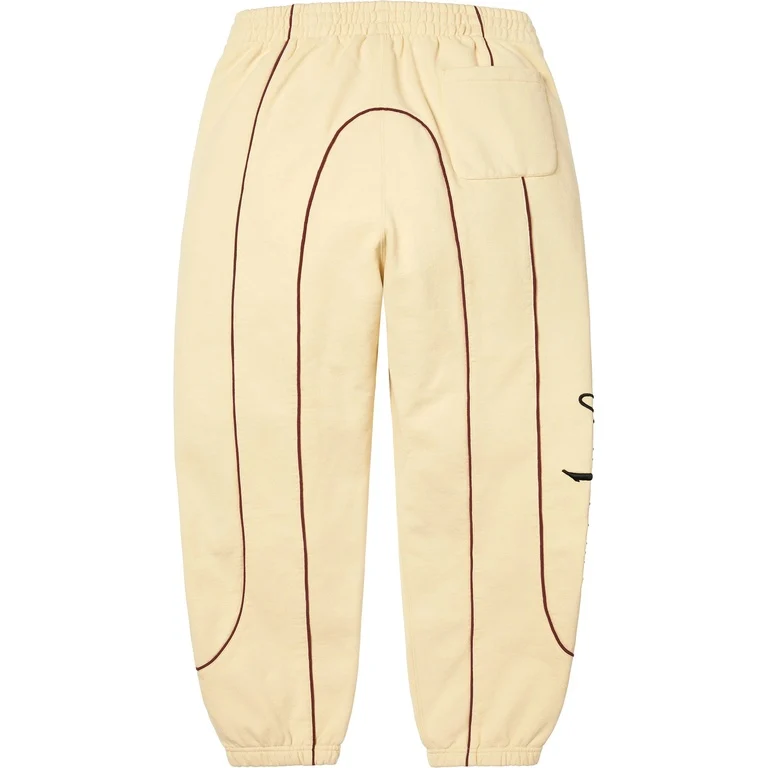 Second image of Supreme Curve Piping Sweatpant Natural