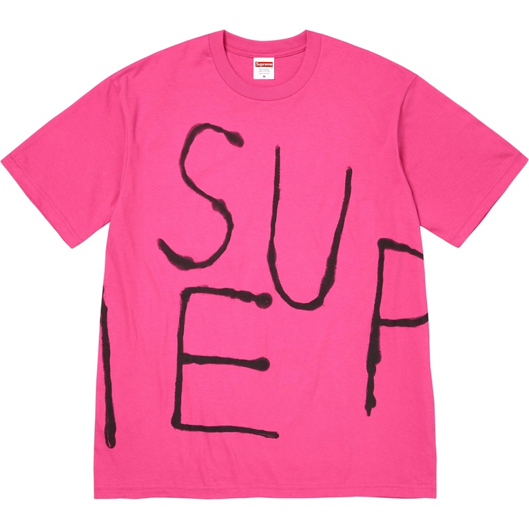 Supreme Painted Tee (SS25) Fuchsia