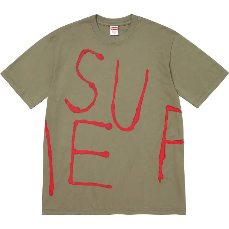 Supreme Painted Tee (SS25) Olive