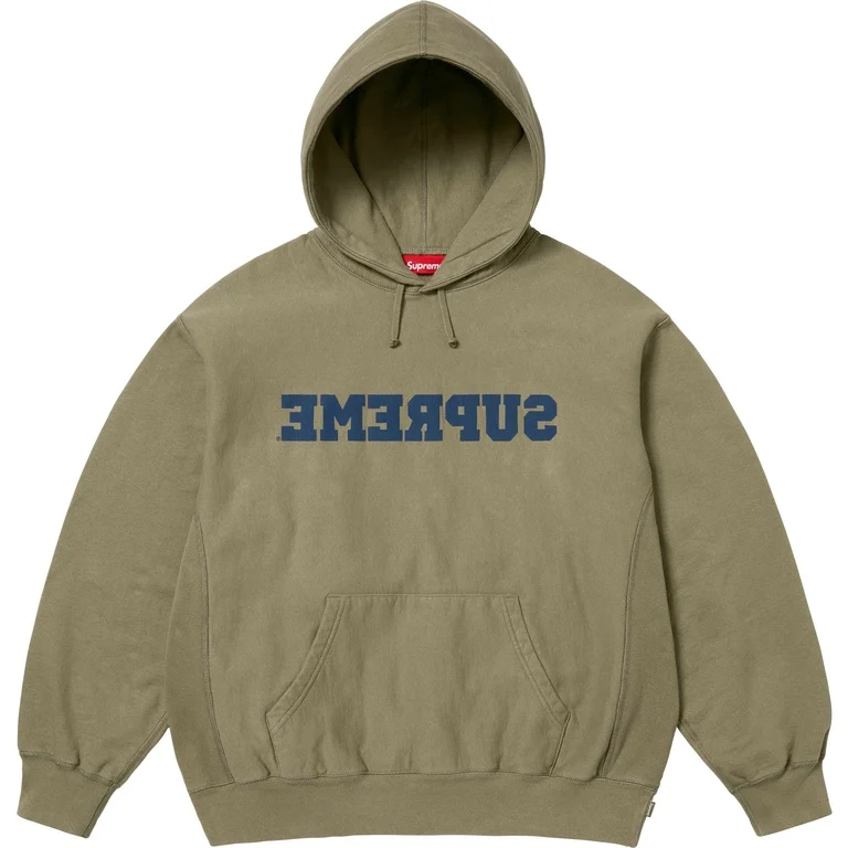 Supreme Reverse Hooded Sweatshirt (SS25) Dusty Olive