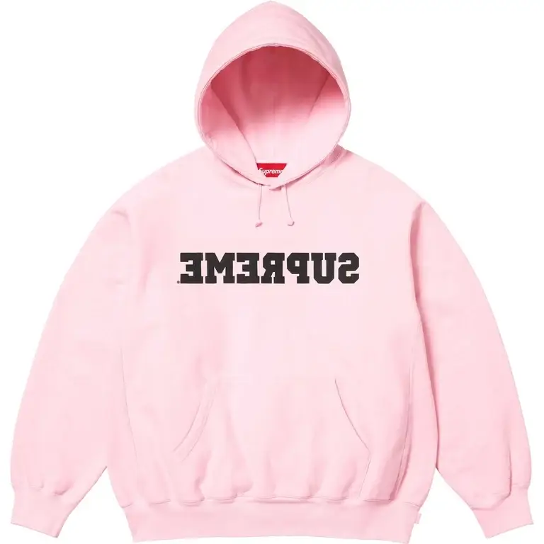 Supreme Reverse Hooded Sweatshirt (SS25) Pink