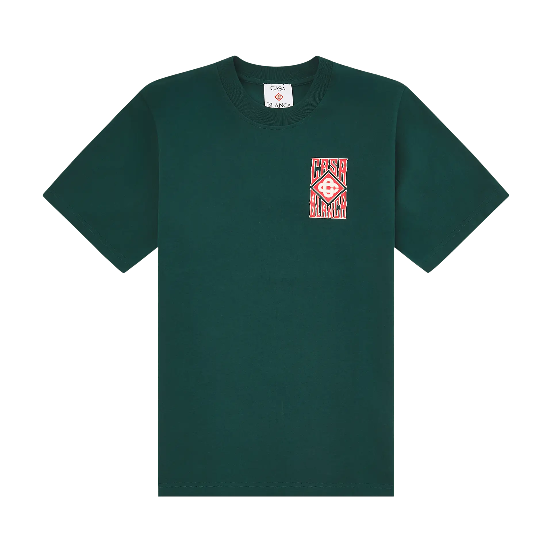 Casablanca Paris Gothic Logo Tee 'Green'