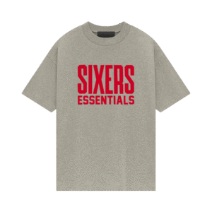 Fear of God Essentials x NBA Philadelphia 76ers Tee 'Grey/Red'