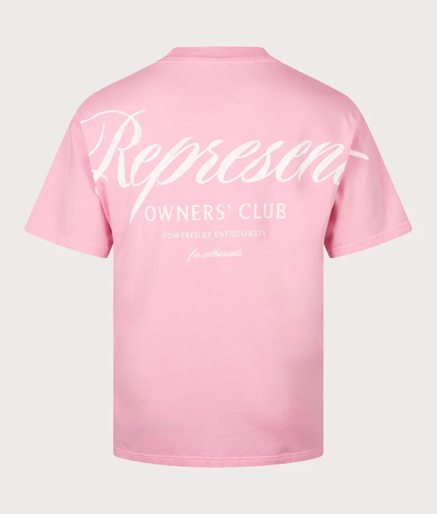 Represent Script Tee 'Pink'