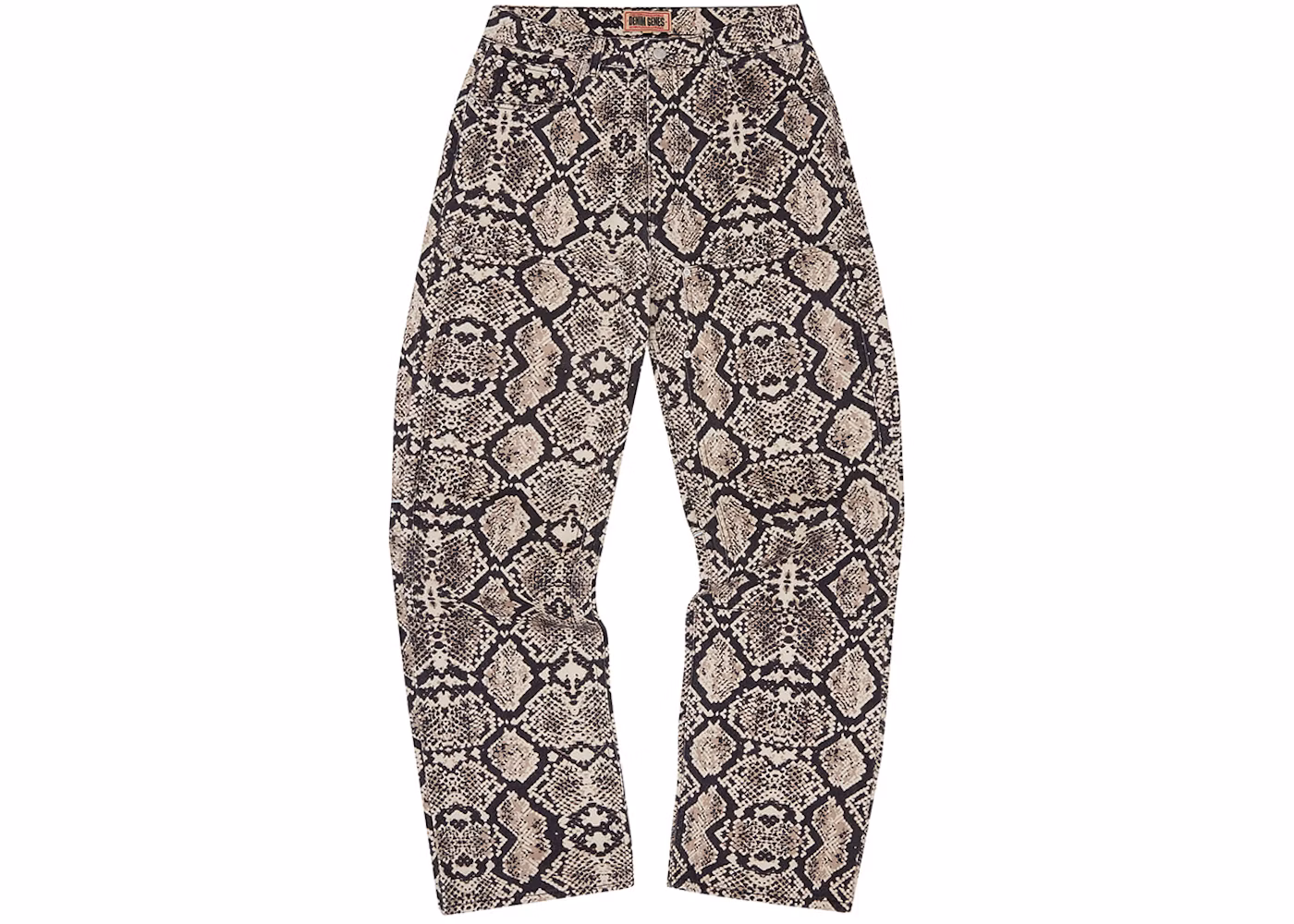 Corteiz Snakeskin Denim Workwear Pant Black/Beige