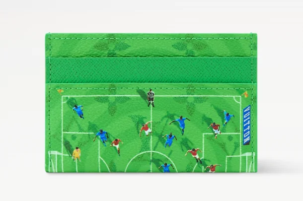 Louis Vuitton Double Card Holder Soccer Green