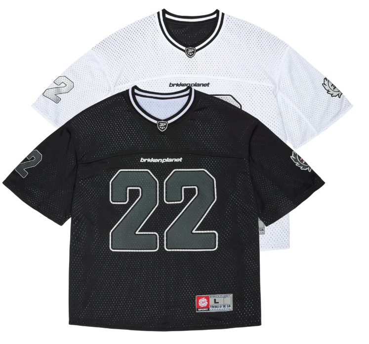 Broken Planet Reversible Mesh Jersey 'Black White'