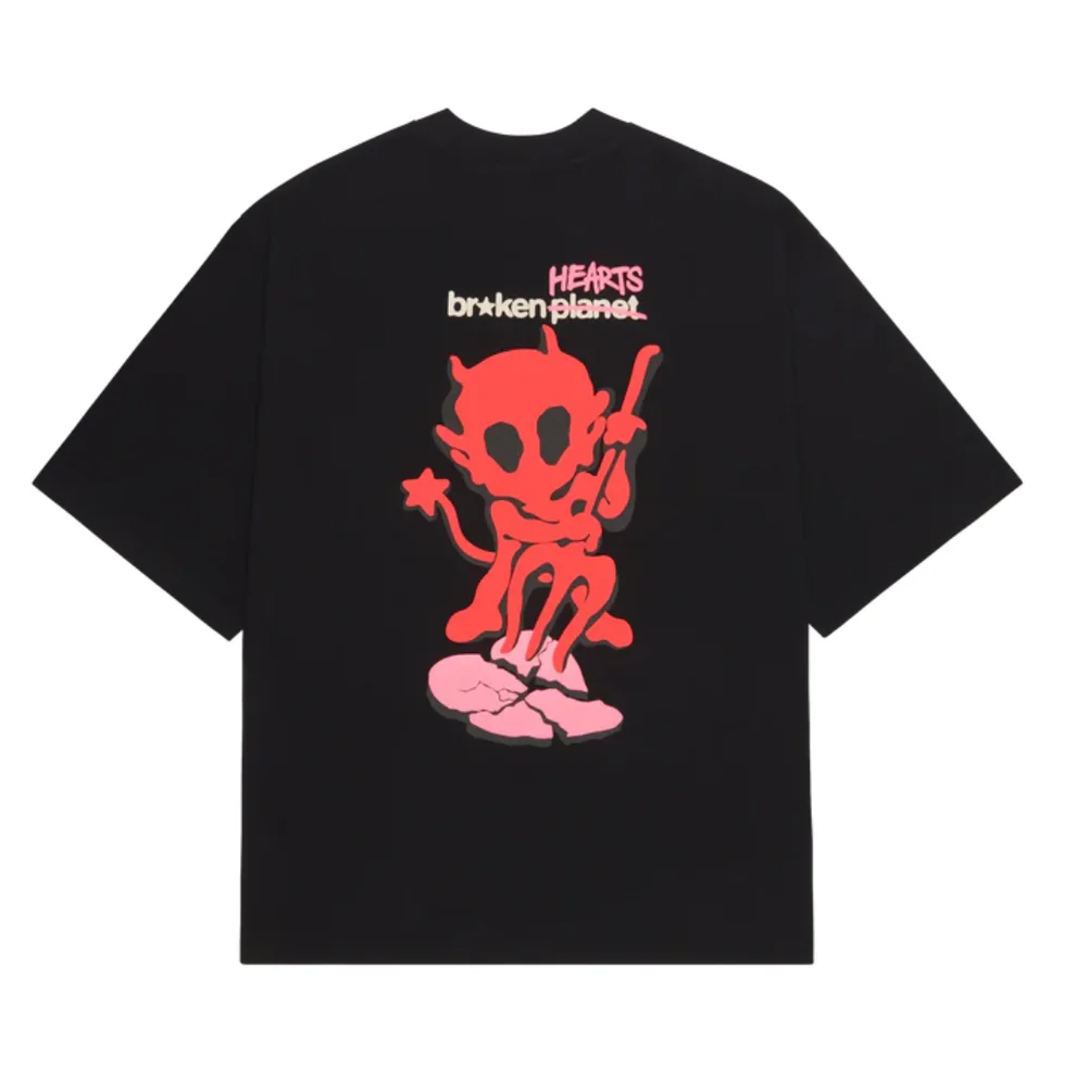 Second image of Broken Planet No Time For Love Tee 'Black'