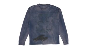 Travis Scott Cactus Jack x Fragment x Nike Houston To Ise Mie Longsleeve 'Washed Blue'