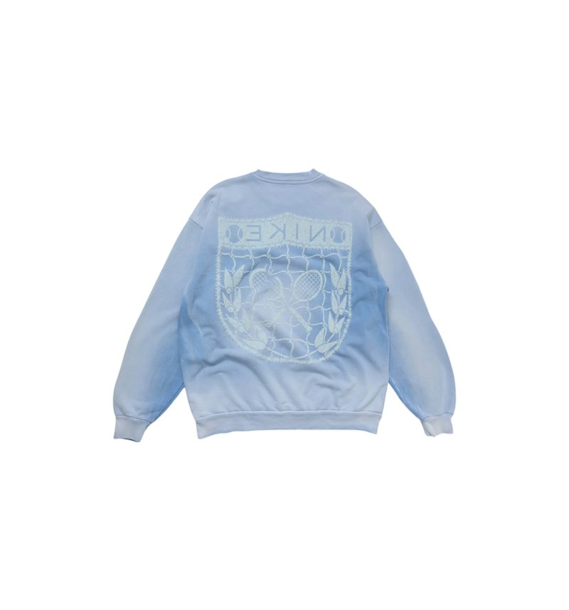 Second image of Travis Scott x Nike CJ Cactus Court Varsity Crewneck 'Blue'