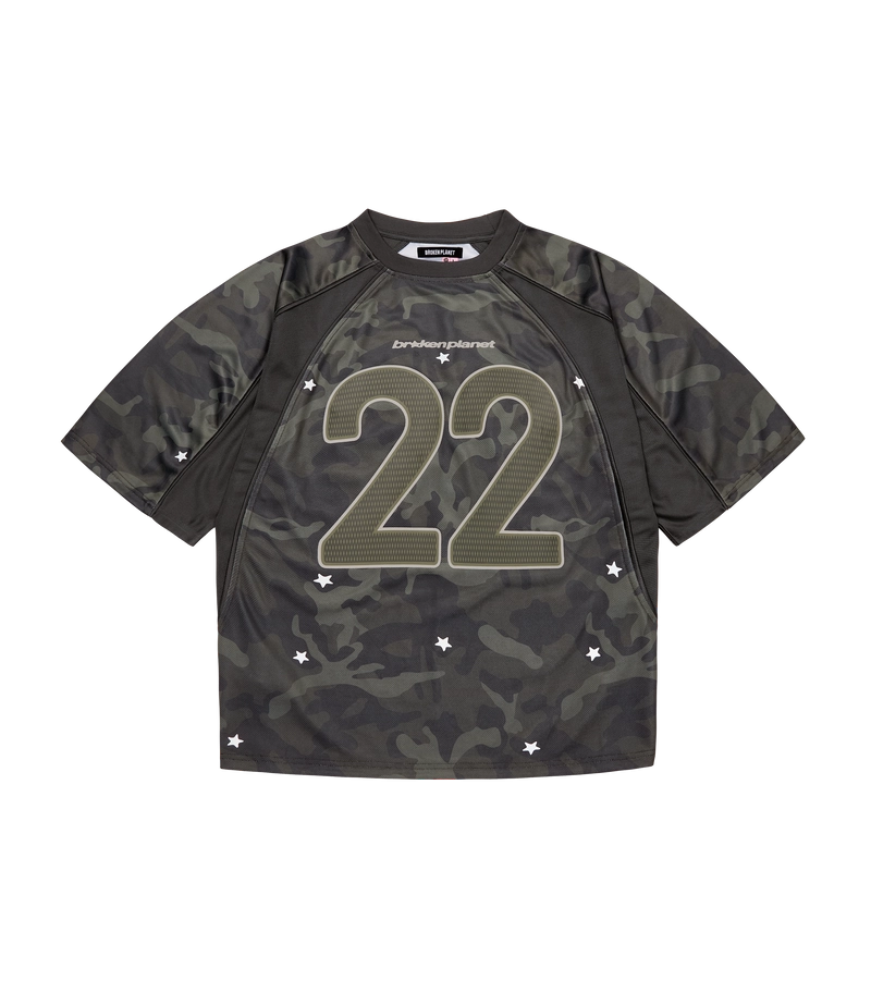 Broken Planet Star Camo Reflective Football Jersey 'Black'