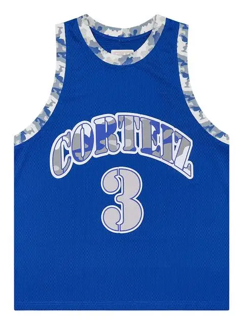 Corteiz  Stencil Camo Bball Jersey Royal Blue